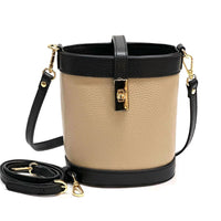 Juliette Cow Leather Bucket Bag - Leather Italiano