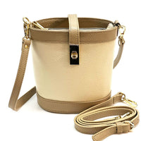 Juliette Cow Leather Bucket Bag - Leather Italiano