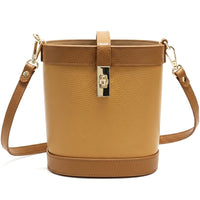 Juliette Cow Leather Bucket Bag - Leather Italiano