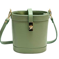 Juliette Cow Leather Bucket Bag - Leather Italiano