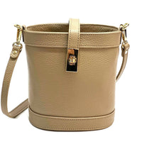 Juliette Cow Leather Bucket Bag - Leather Italiano