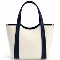 Katrine Small Structured Italian Leather Handbag - Top Handle Bag - Leather Italiano
