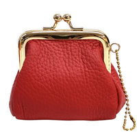 KissLock Mini Pouch in Cow Leather - Leather Italiano