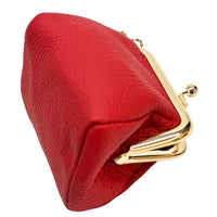 KissLock Mini Pouch in Cow Leather - Leather Italiano