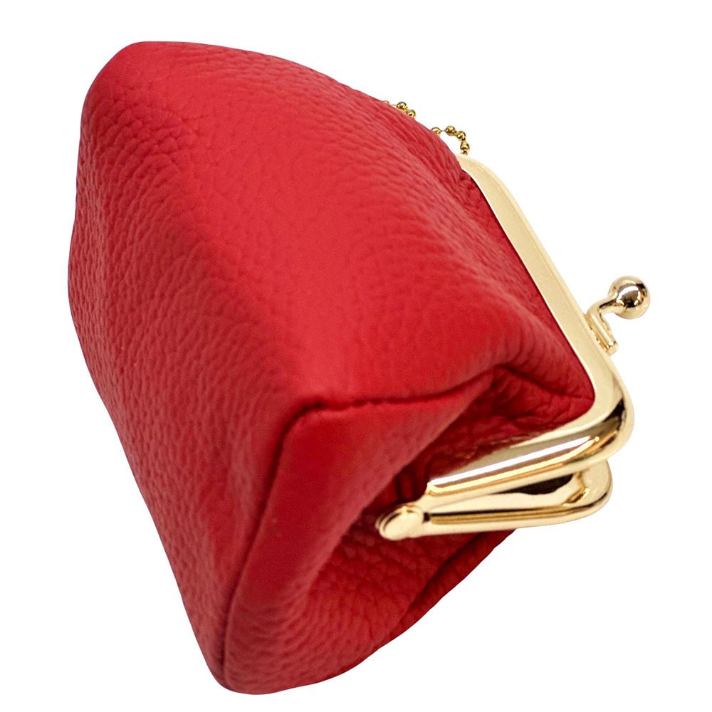 KissLock Mini Pouch in Cow Leather - Leather Italiano