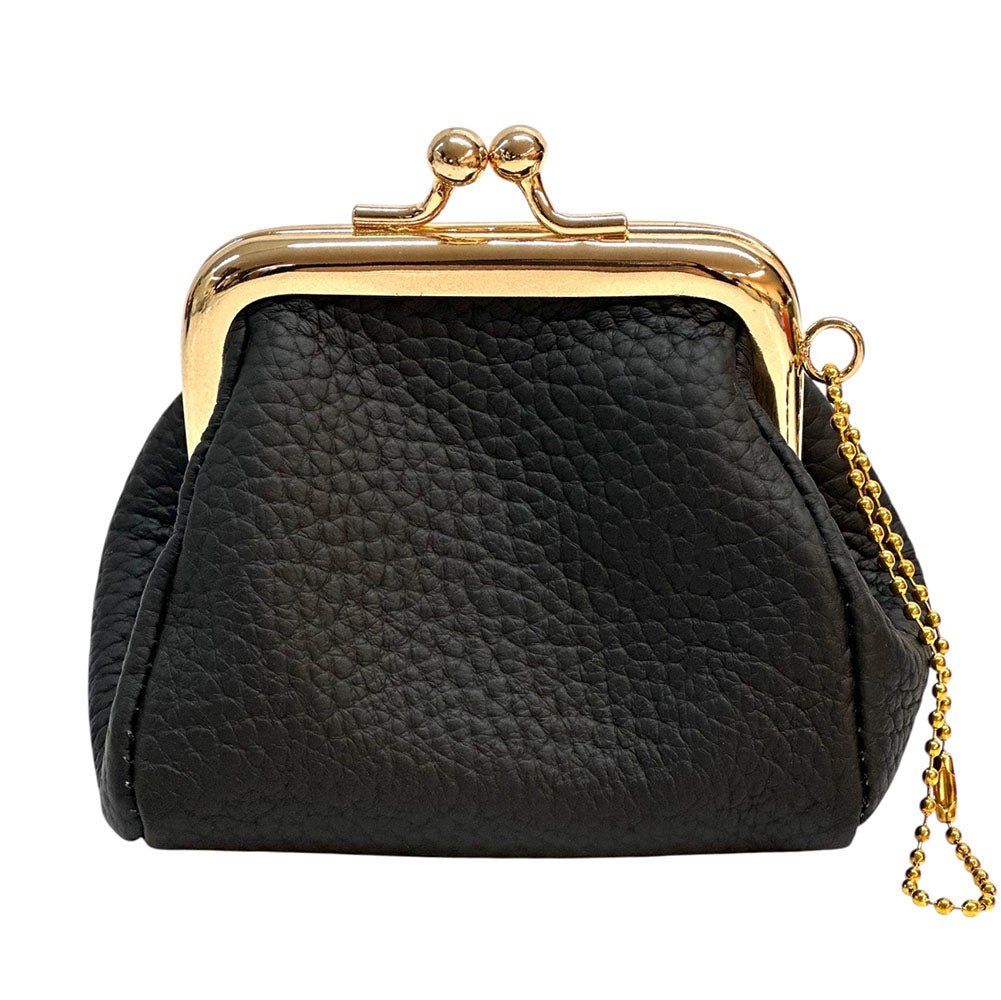 KissLock Mini Pouch in Cow Leather - Leather Italiano