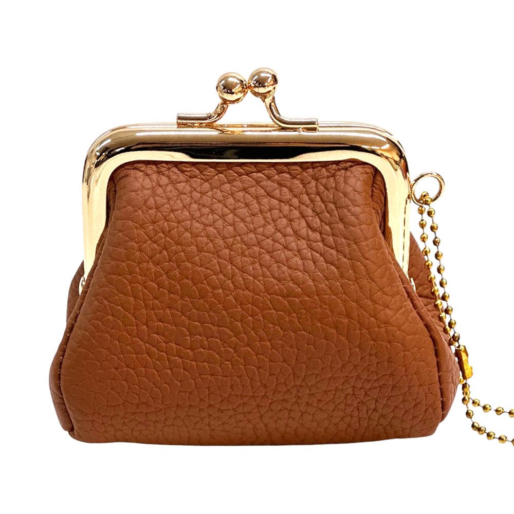 KissLock Mini Pouch in Cow Leather - Leather Italiano