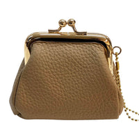 KissLock Mini Pouch in Cow Leather - Leather Italiano