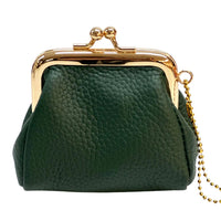 KissLock Mini Pouch in Cow Leather - Leather Italiano