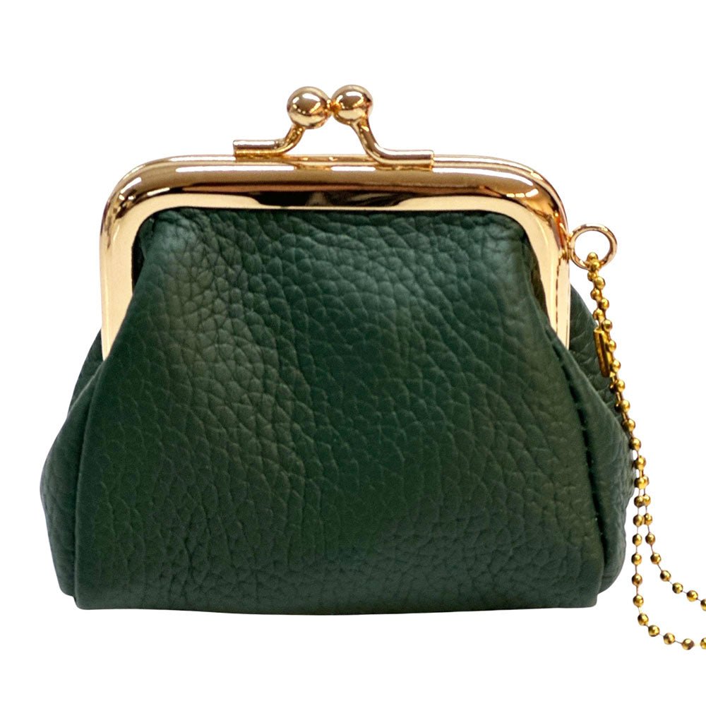 KissLock Mini Pouch in Cow Leather - Leather Italiano