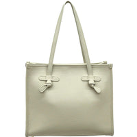 Lara Cow Leather Work Tote Bag - Leather Italiano