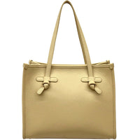 Lara Cow Leather Work Tote Bag - Leather Italiano