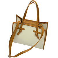Lara Cow Leather Work Tote Bag - Leather Italiano