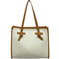 Lara Cow Leather Work Tote Bag - Leather Italiano