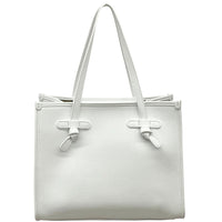 Lara Cow Leather Work Tote Bag - Leather Italiano