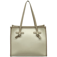 Lara Cow Leather Work Tote Bag - Leather Italiano