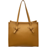 Lara Cow Leather Work Tote Bag - Leather Italiano