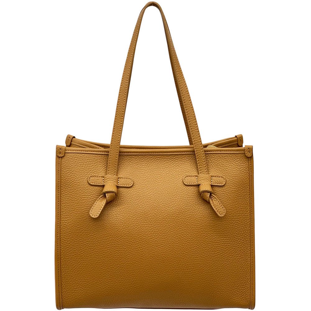 Lara Cow Leather Work Tote Bag - Leather Italiano
