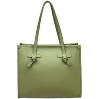 Lara Cow Leather Work Tote Bag - Leather Italiano