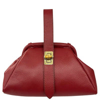 Lavinia Italian Leather Frame Shoulder Bag - Leather Italiano