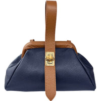 Lavinia Italian Leather Frame Shoulder Bag - Leather Italiano