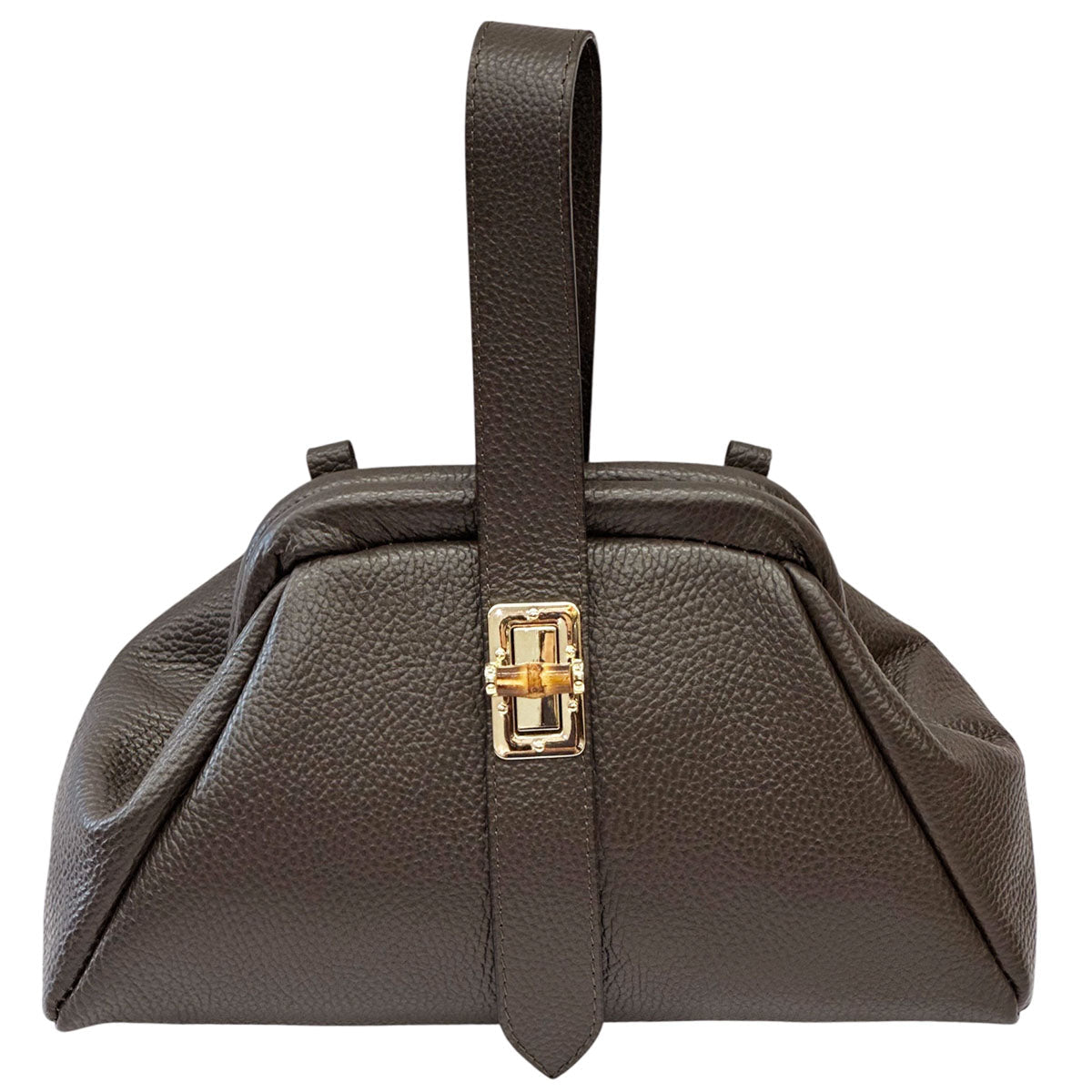Lavinia Italian Leather Frame Shoulder Bag - Leather Italiano