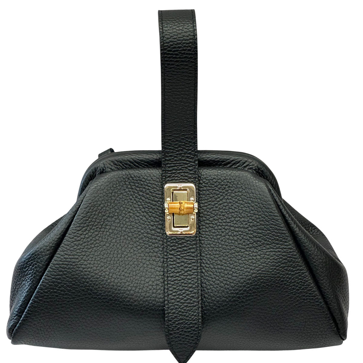 Lavinia Italian Leather Frame Shoulder Bag - Leather Italiano