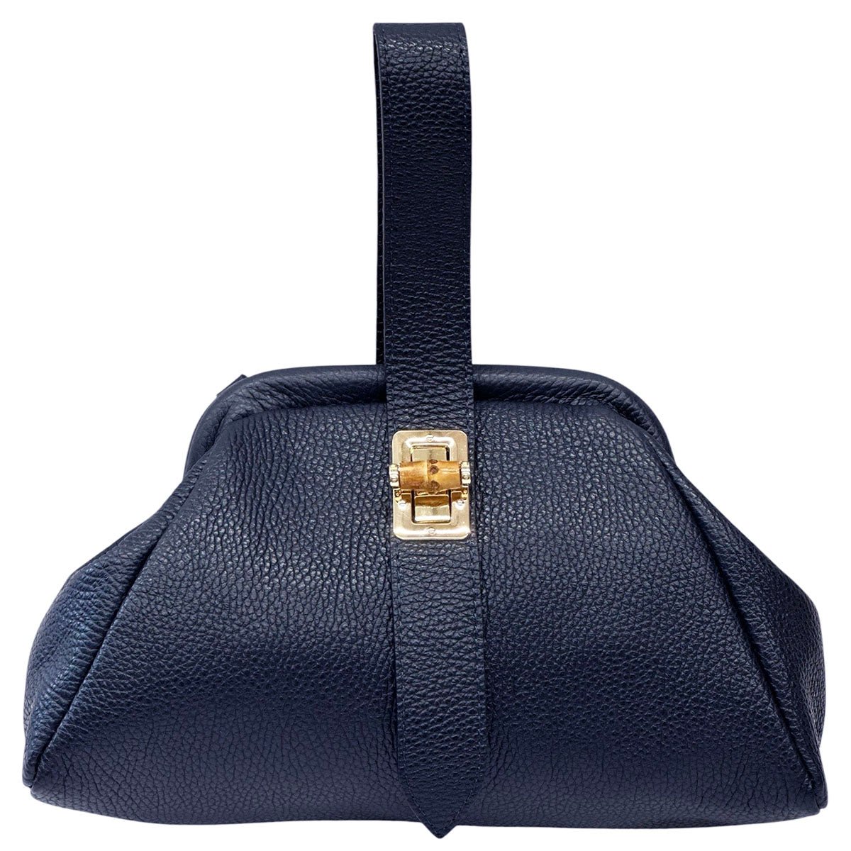 Lavinia Italian Leather Frame Shoulder Bag - Leather Italiano
