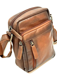 Leandro Men’s Cow Leather Travel Organizer Bag - Leather Italiano