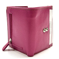 Liora Minimalist RFID Leather Mini Trifold Wallet - Leather Italiano