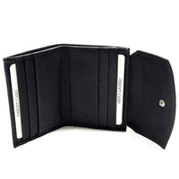 Liora Minimalist RFID Leather Mini Trifold Wallet - Leather Italiano