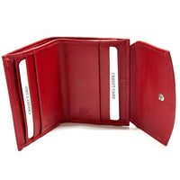 Liora Minimalist RFID Leather Mini Trifold Wallet - Leather Italiano