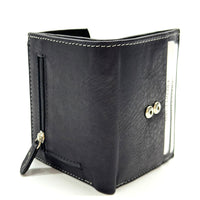 Liora Minimalist RFID Leather Mini Trifold Wallet - Leather Italiano