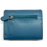 Liora Minimalist RFID Leather Mini Trifold Wallet - Leather Italiano