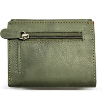 Liora Minimalist RFID Leather Mini Trifold Wallet - Leather Italiano