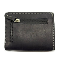 Liora Minimalist RFID Leather Mini Trifold Wallet - Leather Italiano