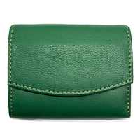 Liora Minimalist RFID Leather Mini Trifold Wallet - Leather Italiano