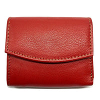 Liora Minimalist RFID Leather Mini Trifold Wallet - Leather Italiano