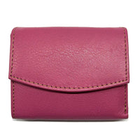 Liora Minimalist RFID Leather Mini Trifold Wallet - Leather Italiano