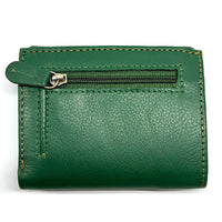 Liora Minimalist RFID Leather Mini Trifold Wallet - Leather Italiano
