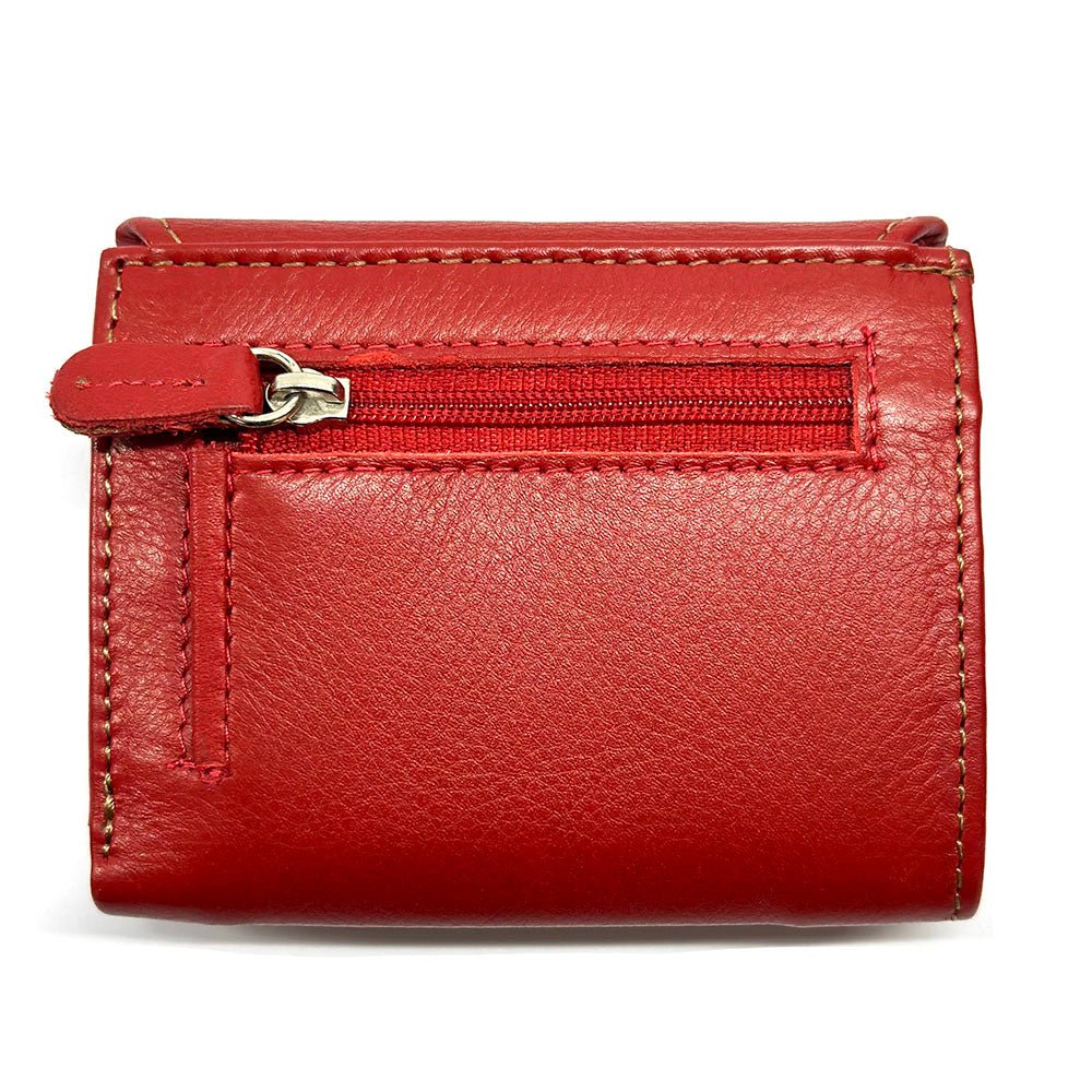Liora Minimalist RFID Leather Mini Trifold Wallet - Leather Italiano