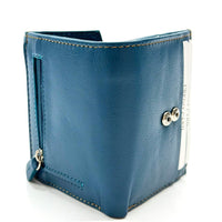 Liora Minimalist RFID Leather Mini Trifold Wallet - Leather Italiano