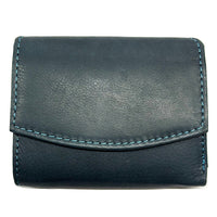 Liora Minimalist RFID Leather Mini Trifold Wallet - Leather Italiano
