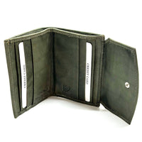 Liora Minimalist RFID Leather Mini Trifold Wallet - Leather Italiano