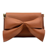 Liorenza Bow Cow Leather Crossbody Bag - Leather Italiano