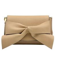 Liorenza Bow Cow Leather Crossbody Bag - Leather Italiano