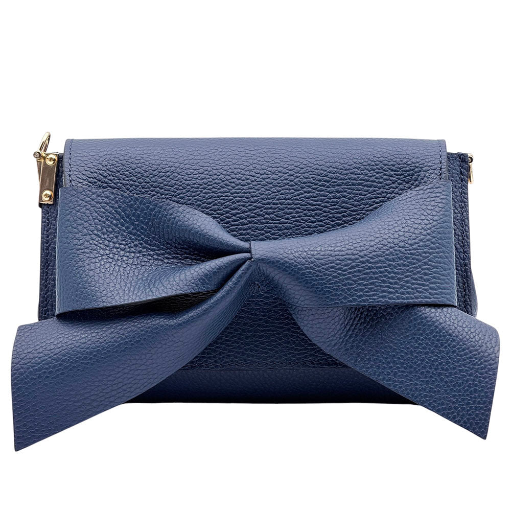 Liorenza Bow Cow Leather Crossbody Bag - Leather Italiano