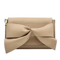 Liorenza Bow Cow Leather Crossbody Bag - Leather Italiano