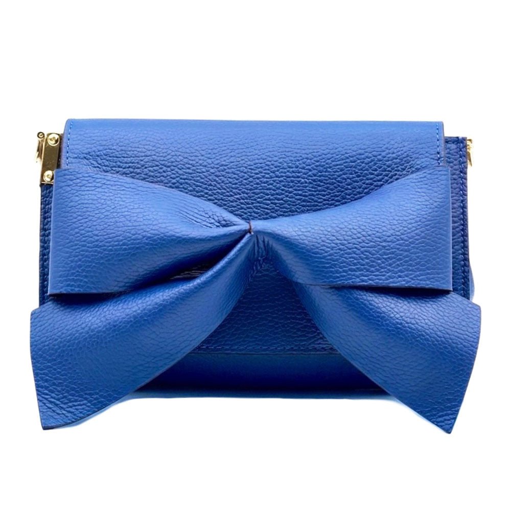 Liorenza Bow Cow Leather Crossbody Bag - Leather Italiano