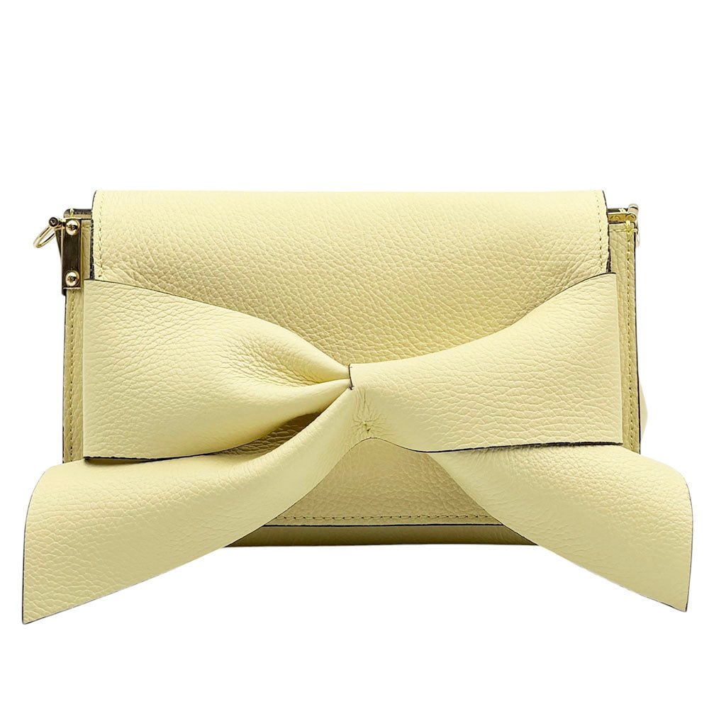 Liorenza Bow Cow Leather Crossbody Bag - Leather Italiano